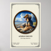 Afghan Hound Zoology Series Poster (Vorne)