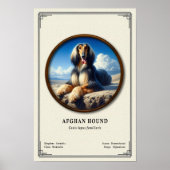 Afghan Hound Zoology Series Poster (Vorne)
