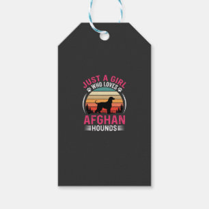 Afghan Hounds Retro Sonnenuntergang Hunde Liebhabe Geschenkanhänger