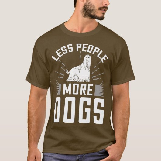 Afghan Hund Hund Welpen Eigentümer Lover T-Shirt (Vorderseite)