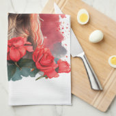 Afghan Hund Mama Geschirrtuch (Viertel Falte)