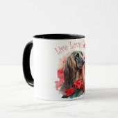Afghan Hund Mama Tasse (Vorderseite Links)