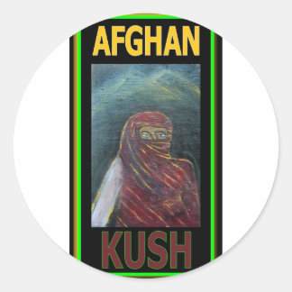 AFGHAN KUSH RUNDER AUFKLEBER