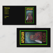 AFGHAN KUSH VISITENKARTE (Vorne/Hinten)