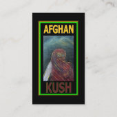AFGHAN KUSH VISITENKARTE (Rückseite)