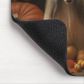 afghan Puppy Autumn Delight Pumpkin Mousepad (Ecke)