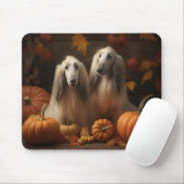 afghan Puppy Autumn Delight Pumpkin Mousepad (Mit Mouse)