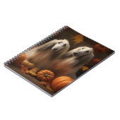 afghan Puppy Autumn Delight Pumpkin Notizblock (Linke Seite)