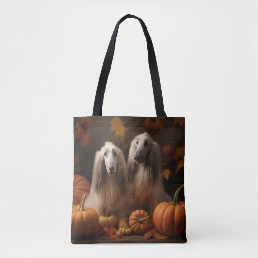 afghan Puppy Autumn Delight Pumpkin Tasche (Vorderseite)