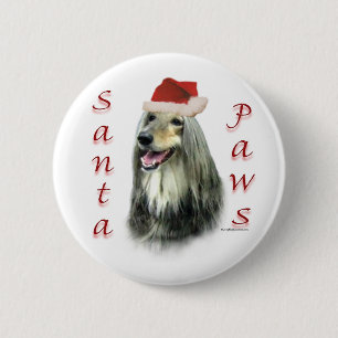 Afghan Santa Paws - Schaltfläche Button