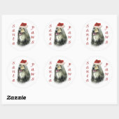 Afghan Santa Paws Sticker (Blatt)