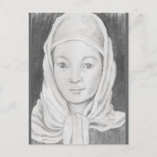 Afghan Schoolgirl Postkarte
