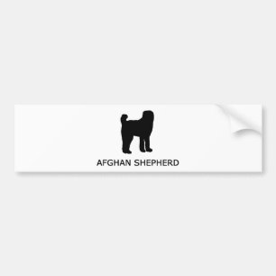 afghan shepherd silo w name autoaufkleber