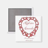 Afghan True Love Magnet (Vorderseite/Rückseite)