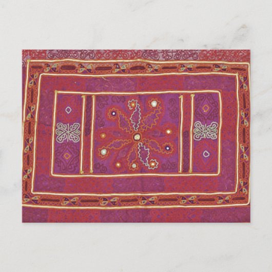 Afghan Wedding Textile Postkarte (Vorderseite)