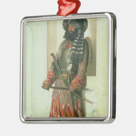 Afghane, 1870 silbernes ornament (Links)