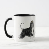 Afghane black&tan tasse (Links)