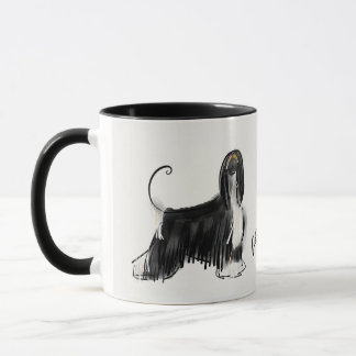 Afghane black&tan tasse