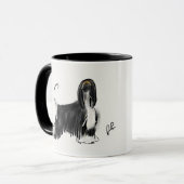 Afghane black&tan tasse (Vorderseite Links)