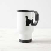 Afghane in der Silhouette Reisebecher (VorderseiteRechts)