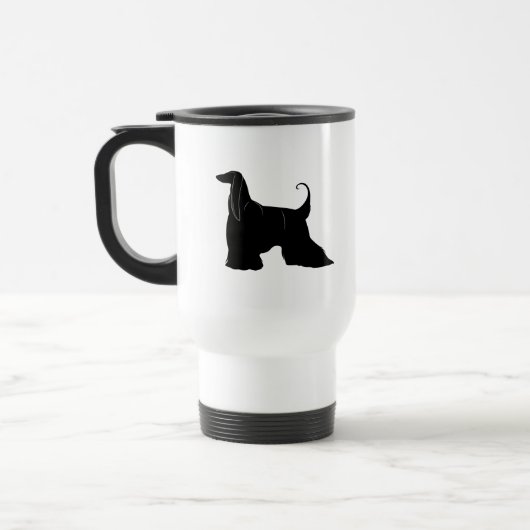 Afghane in der Silhouette Reisebecher (Links)