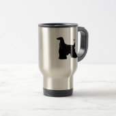 Afghane in der Silhouette Reisebecher (VorderseiteRechts)