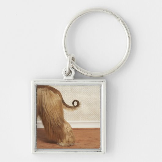 Afghane stehend im Raum, Endenabschnitt Schlüsselanhänger (Vorne)