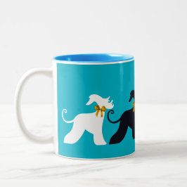 Afghanen in Fest! Zweifarbige Tasse