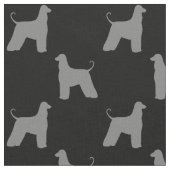 Afghanen-Silhouette-Muster Stoff (Nahaufnahme)