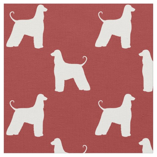 Afghanen-Silhouette-Muster Stoff (Nahaufnahme)