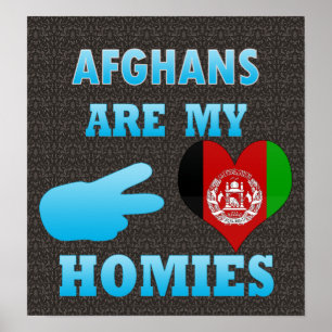 Afghanen sind mein Homies Poster