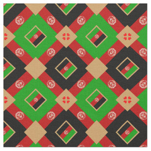 Afghanische Flagge & Afghanistan Trendy Fabric /mo Stoff