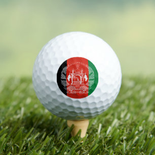 Afghanische Flagge, Flagge Afghanistans Golfball
