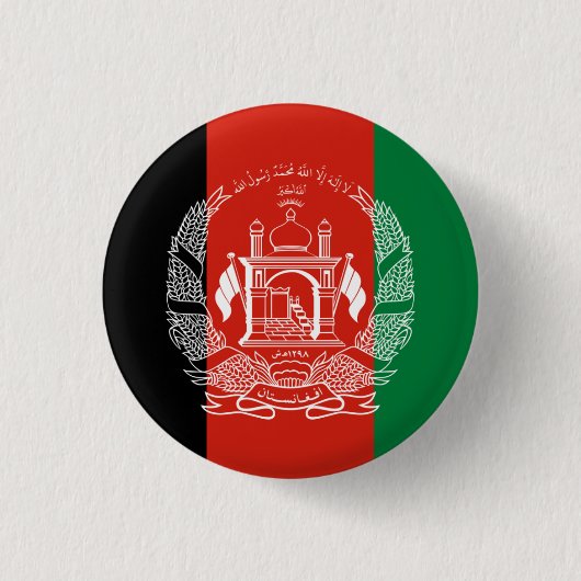 Afghanische Flagge, Flagge Button (Vorderseite)