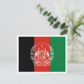 Afghanische Flagge, Flagge Postkarte (Stehend Vorderseite)
