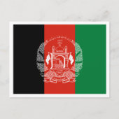 Afghanische Flagge, Flagge Postkarte (Vorderseite)