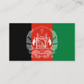 Afghanische Flagge, Flagge Visitenkarte (Vorderseite)