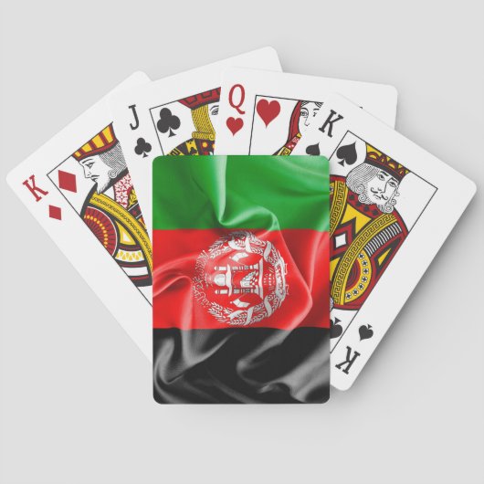 Afghanische Flaggenplatzierungen Spielkarten (Rückseite)