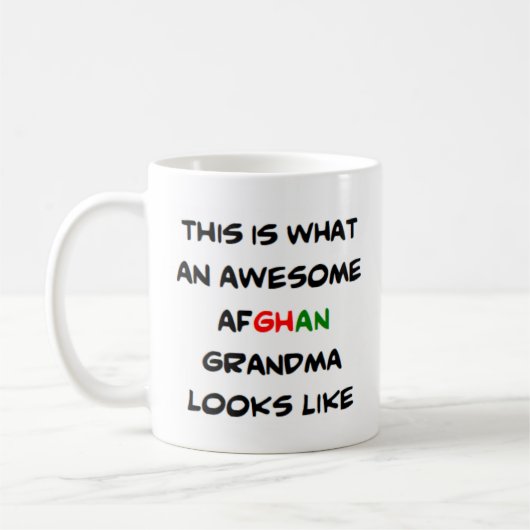 afghanische Großmutter, phantastisch Kaffeetasse (Links)