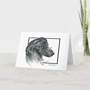 Afghanische Hound Art Dankeskarte