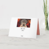 Afghanische Hound Art Karte (Rückseite)
