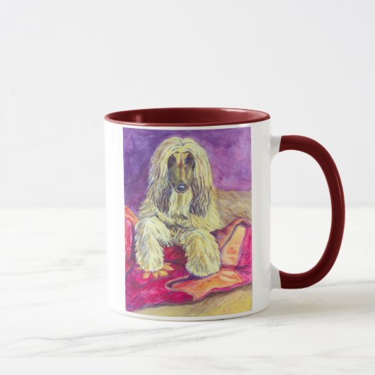 Afghanische Hound Art TASSE (Rechts)