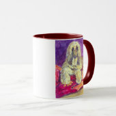 Afghanische Hound Art TASSE (VorderseiteRechts)