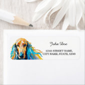 Afghanische Hound-Rücksendeadresse (Insitu)