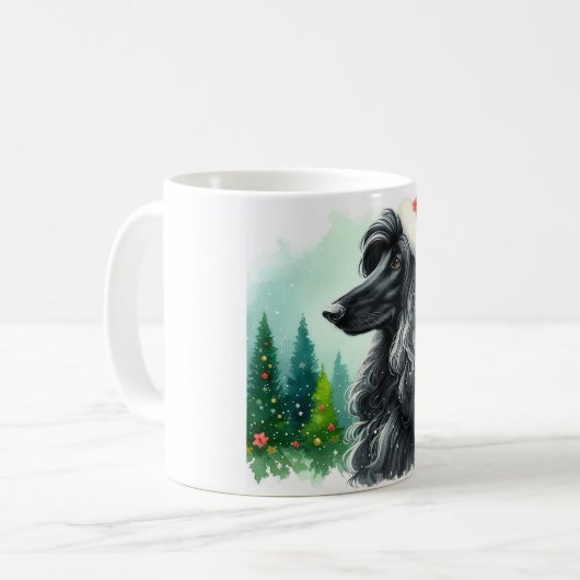 Afghanische Hound-Tasse Kaffeetasse (Vorderseite Links)