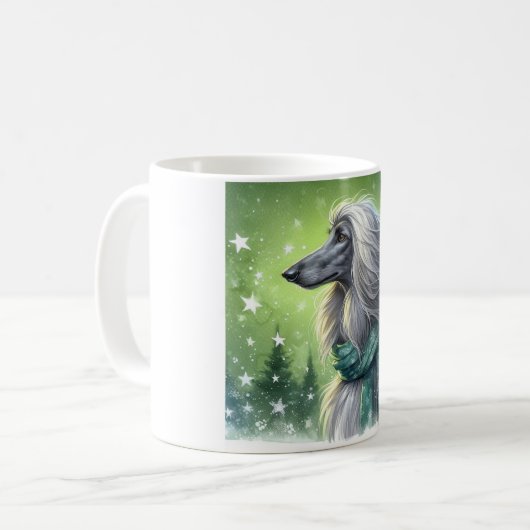 Afghanische Hound-Tasse Kaffeetasse (Vorderseite Links)