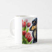 Afghanische Hound-Tasse Kaffeetasse (Vorderseite Links)