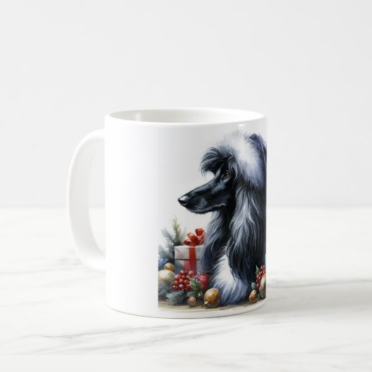 Afghanische Hound-Tasse Kaffeetasse (Vorderseite Links)