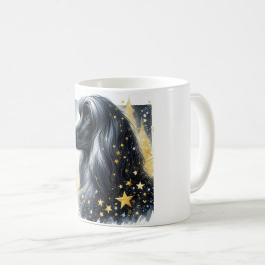 Afghanische Hound-Tasse Kaffeetasse (VorderseiteRechts)