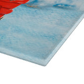 Afghanische Hunde Hund in Weihnachten Lkw Schnee Schneidebrett (Ecke)